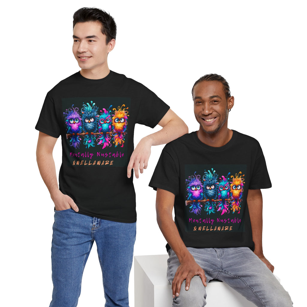 Mentally Unstable Skelliwaze Tee — Colorful Cute Monster Graphic T-Shirt